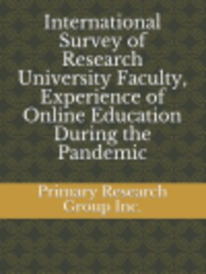 cover image of Experience of Online Education During the Pandemic